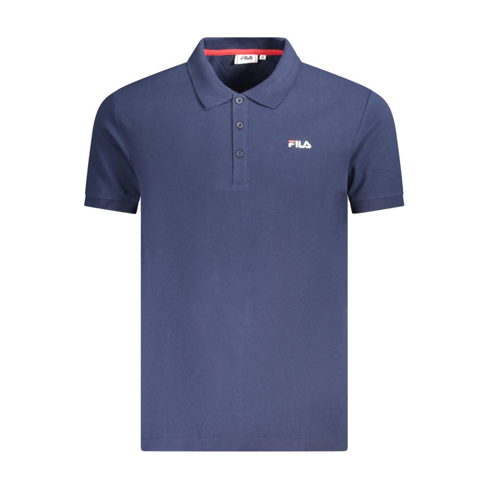 Ανδρικό μπλουζάκι πόλο Fila Blue Cotton