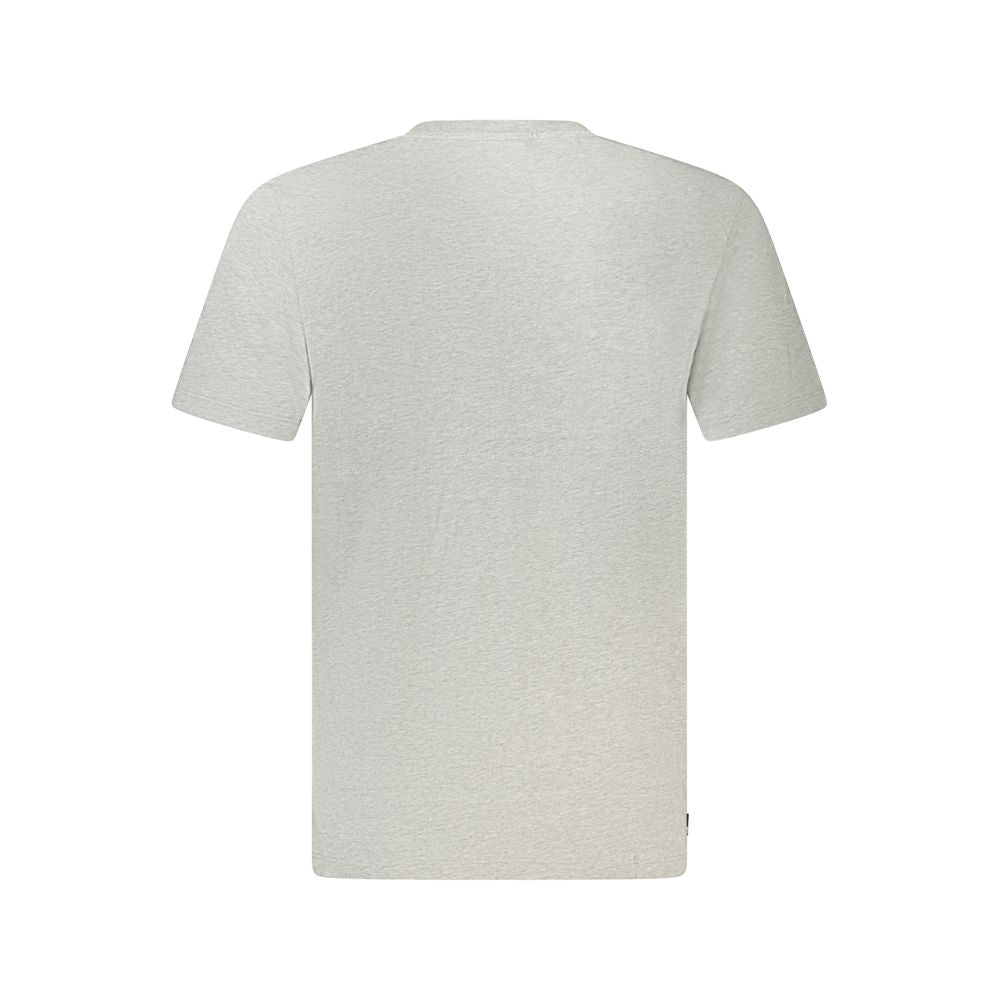 Timberland Gray Cotton Men T-Shirt