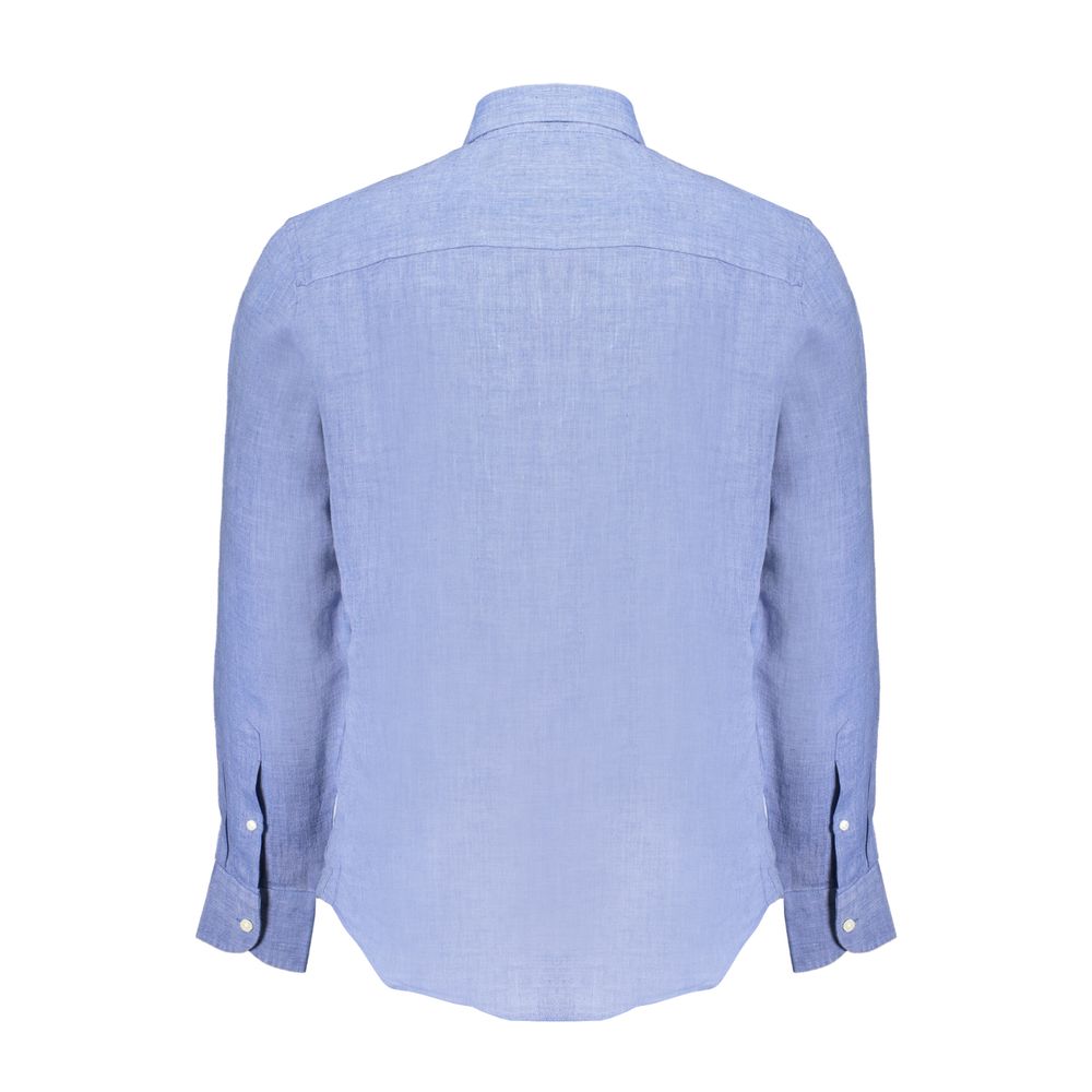 North Sails Blue Linen Dress Shirt