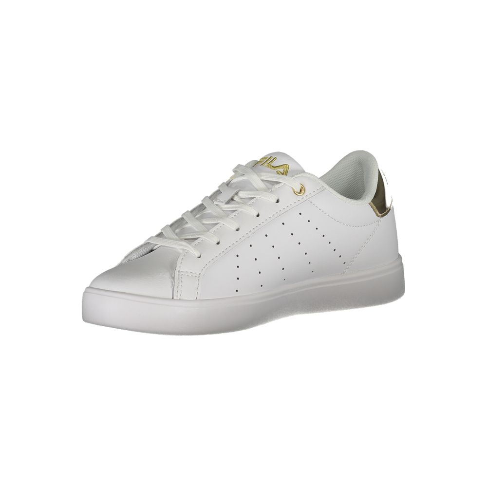 Fila White Polyester Athletic Sneakers