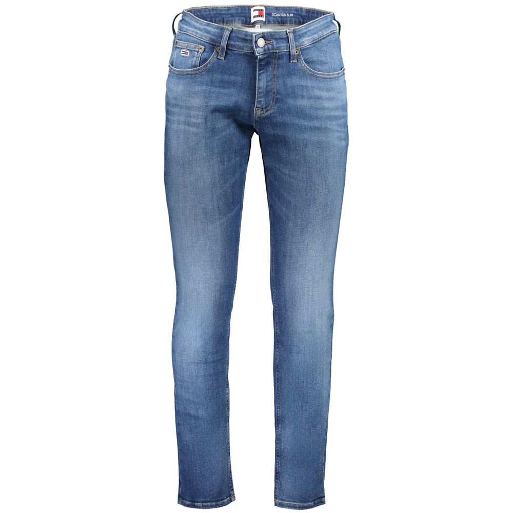 Tommy Hilfiger Blue Cotton Slim Fit Jeans