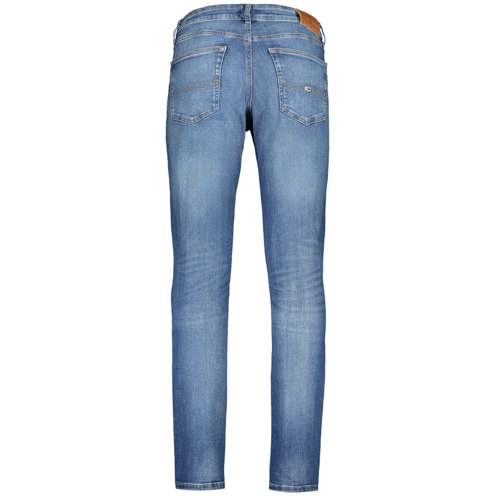 Tommy Hilfiger Blue Cotton Slim Fit Jeans
