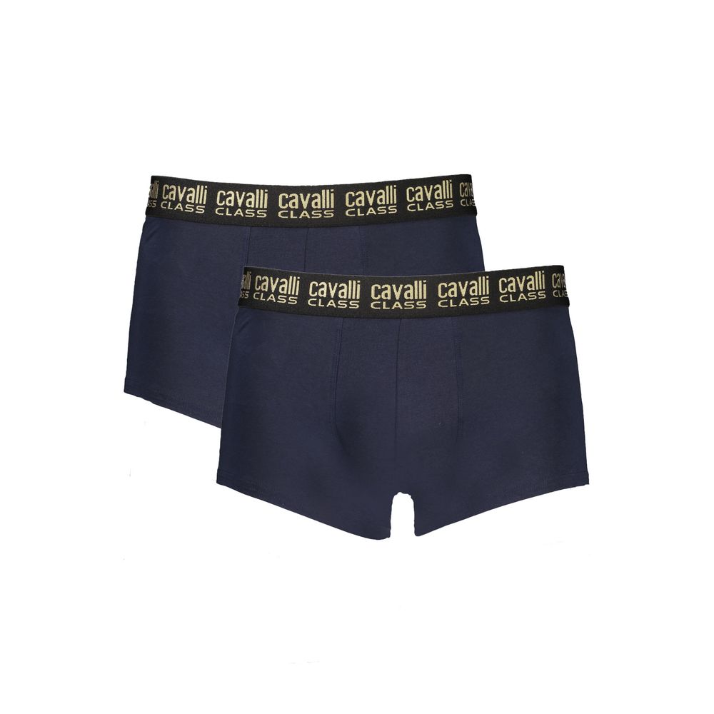 Cavalli Class Blue Cotton Boxers