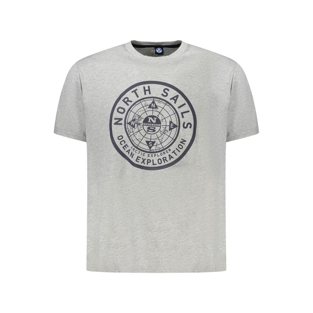 Ανδρικό μπλουζάκι North Sails Grey Cotton