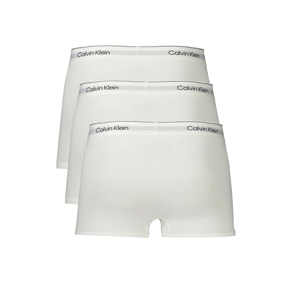 Calvin Klein White Cotton Men Boxer