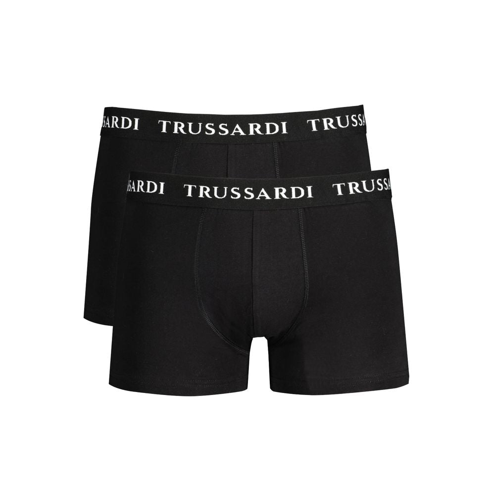 Μαύρα βαμβακερά εσώρουχα Trussardi