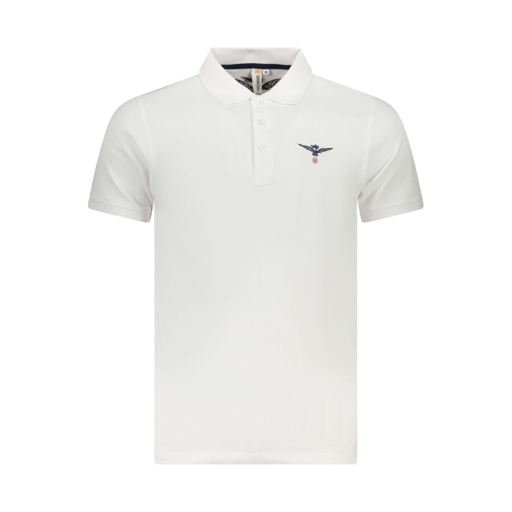 Accademia Militare White Cotton Mens Polo Shirt