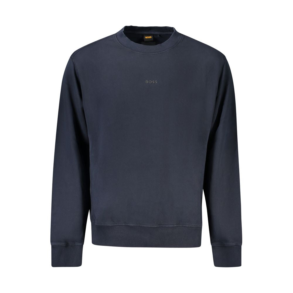 Hugo Boss Blue Cotton Sweatshirt