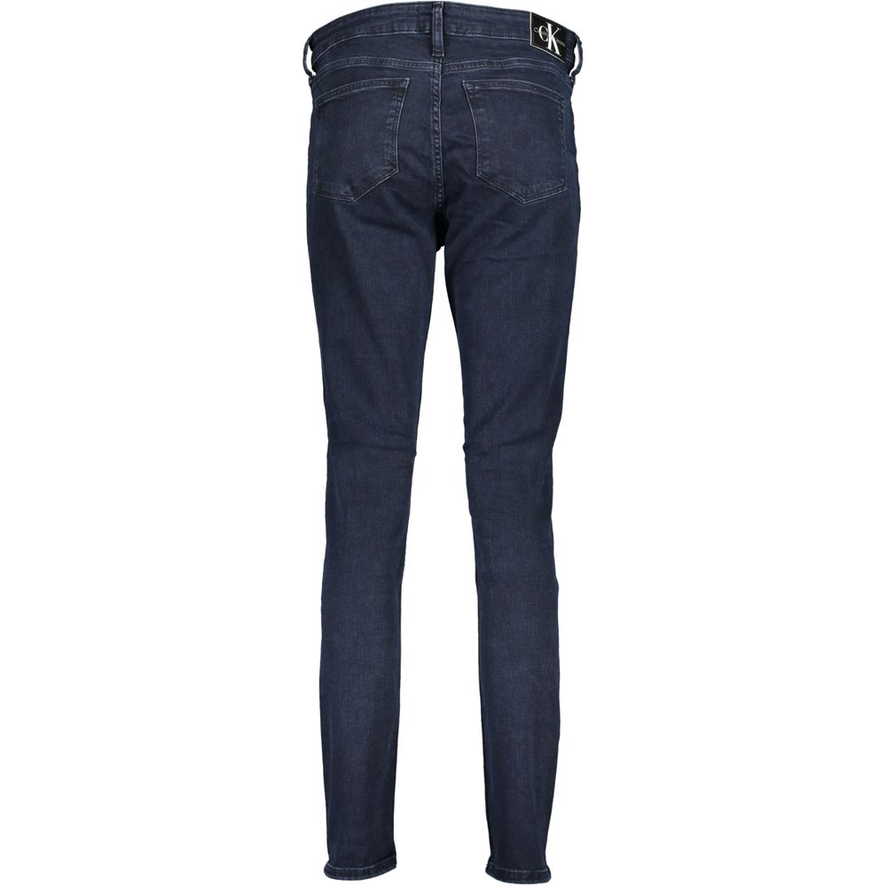 Calvin Klein Blue Cotton Skinny Jeans