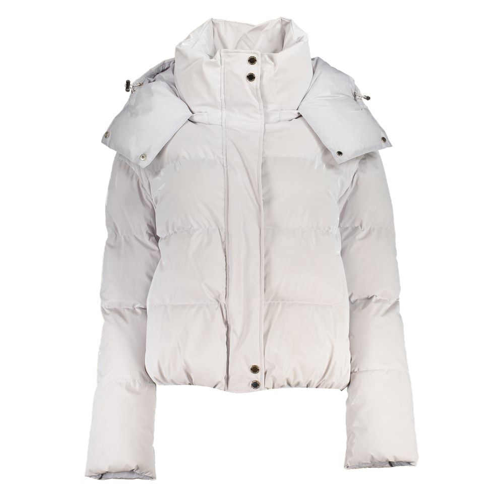 Patrizia Pepe White Polyethylene Parka