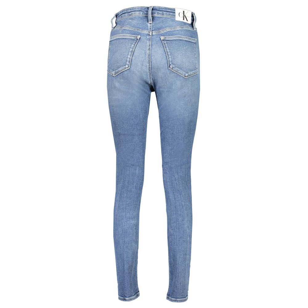 Calvin Klein Blue Cotton Skinny Jeans