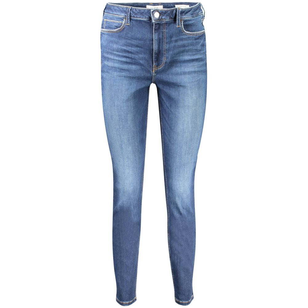 Guess Jeans Blue Cotton Skinny Jeans