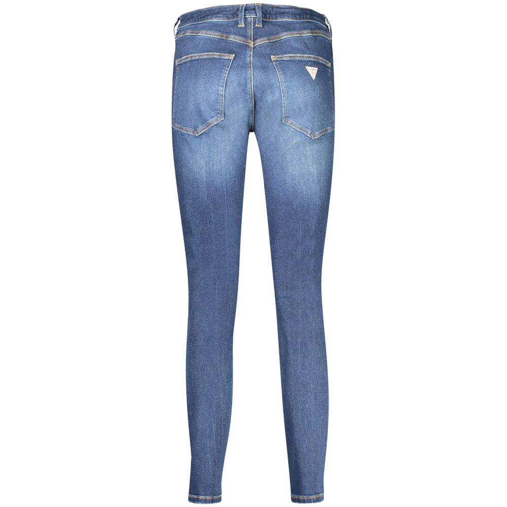 Guess Jeans Blue Cotton Skinny Jeans