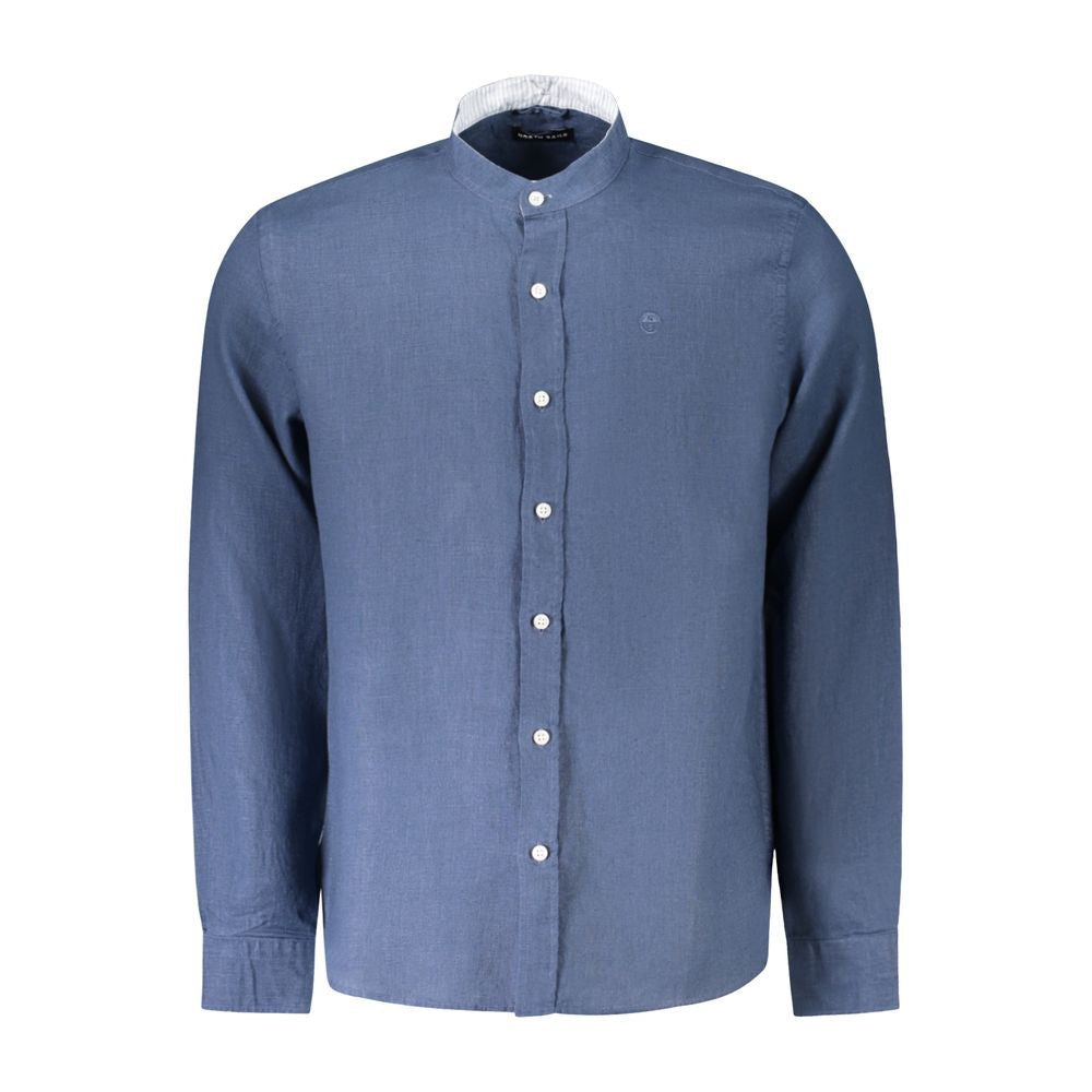 North Sails Blue Linen Men's Shirt