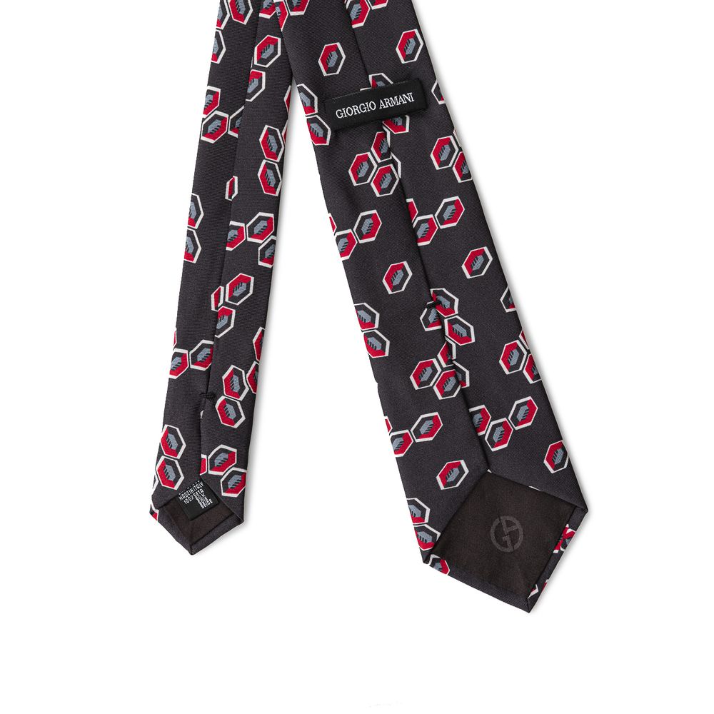 Giorgio Armani Gray Silk Tie