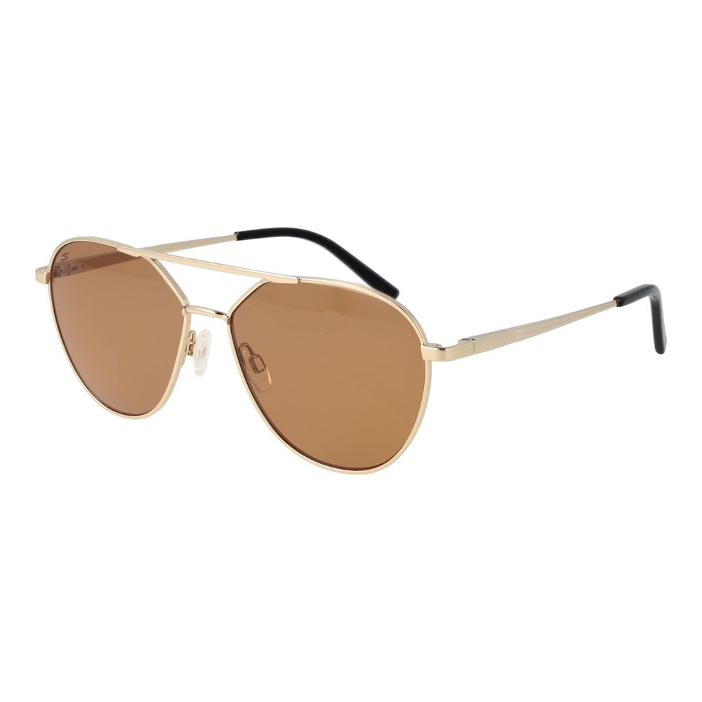 Serengeti Gold Plastic Sunglasses