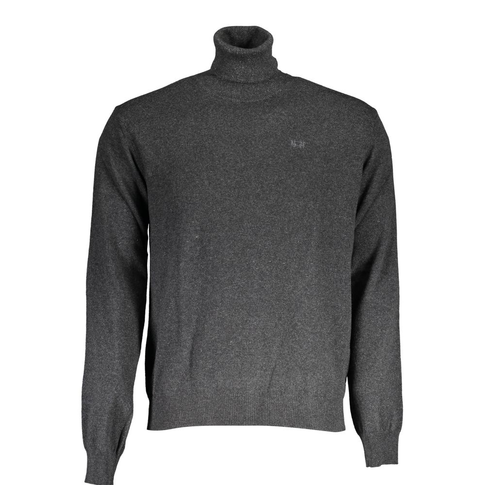 La Martina Nero Wool Mens Sweater