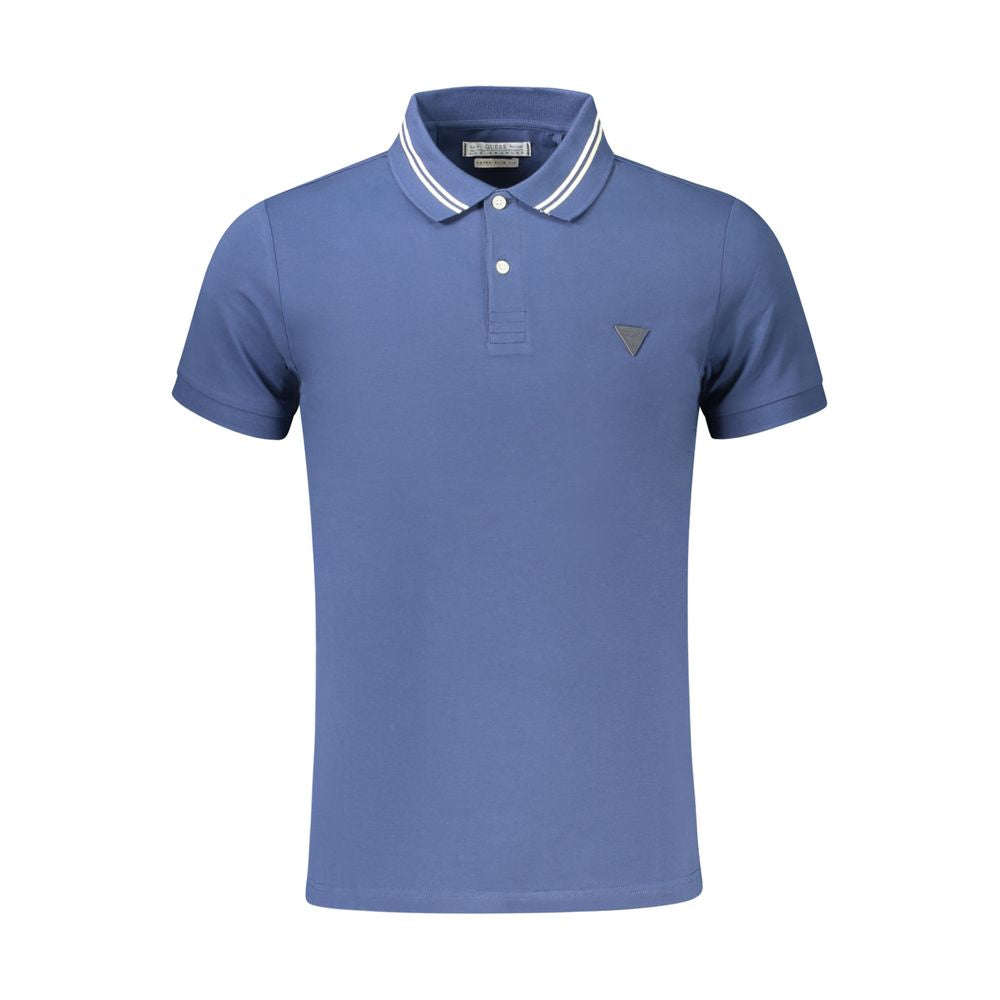 Guess Jeans Blue Cotton Men's Polo Shirt