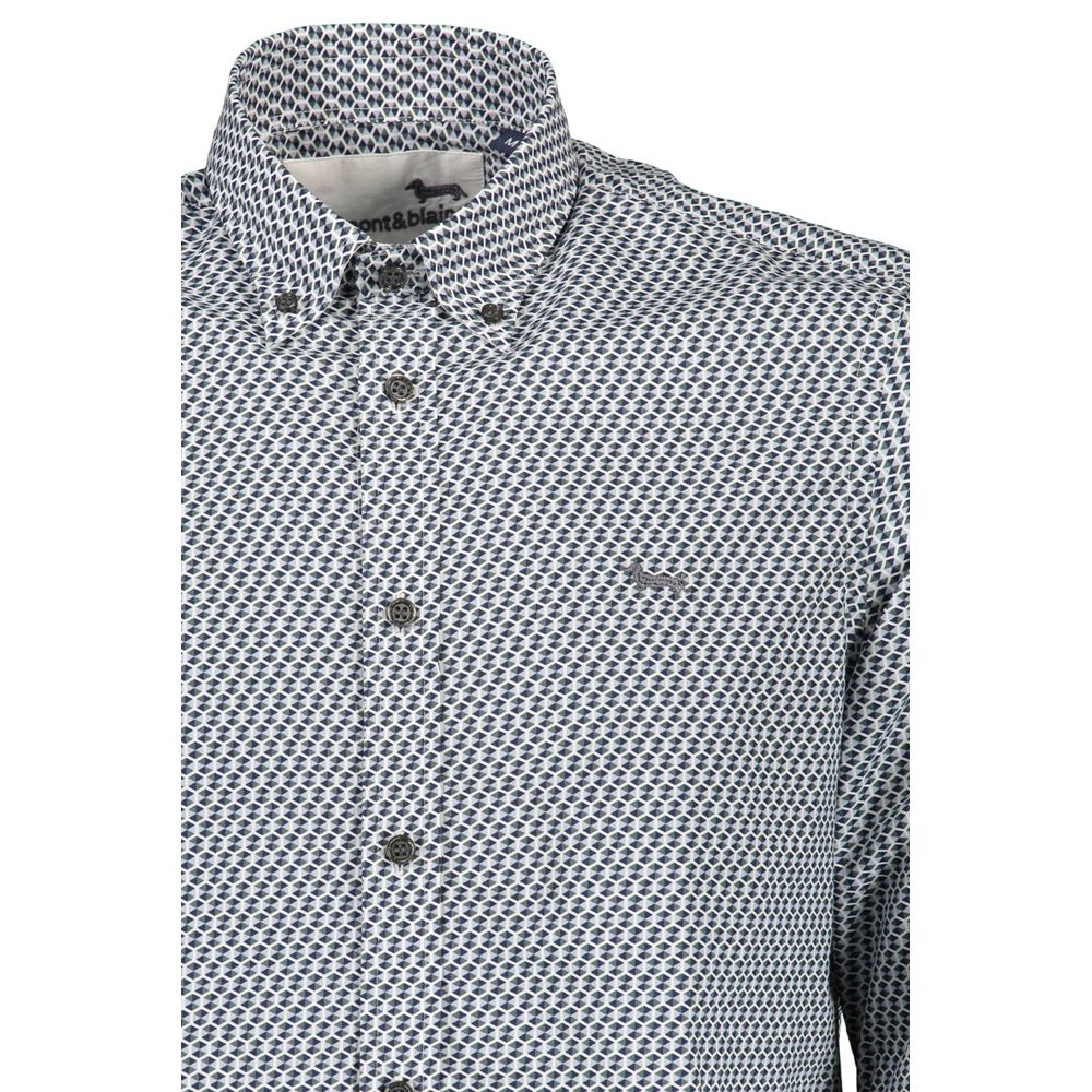 Harmont & Blaine Blue Cotton Shirt