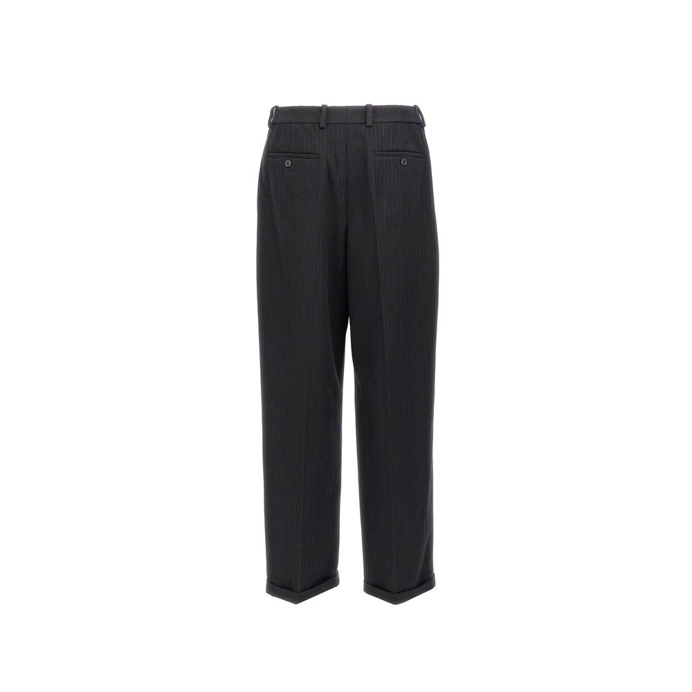 Saint Laurent Cashmere And Wool Flannel 90'S Striped Pants