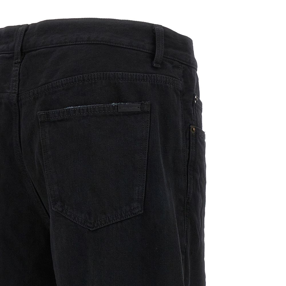 Saint Laurent Long Baggy Denim Jeans