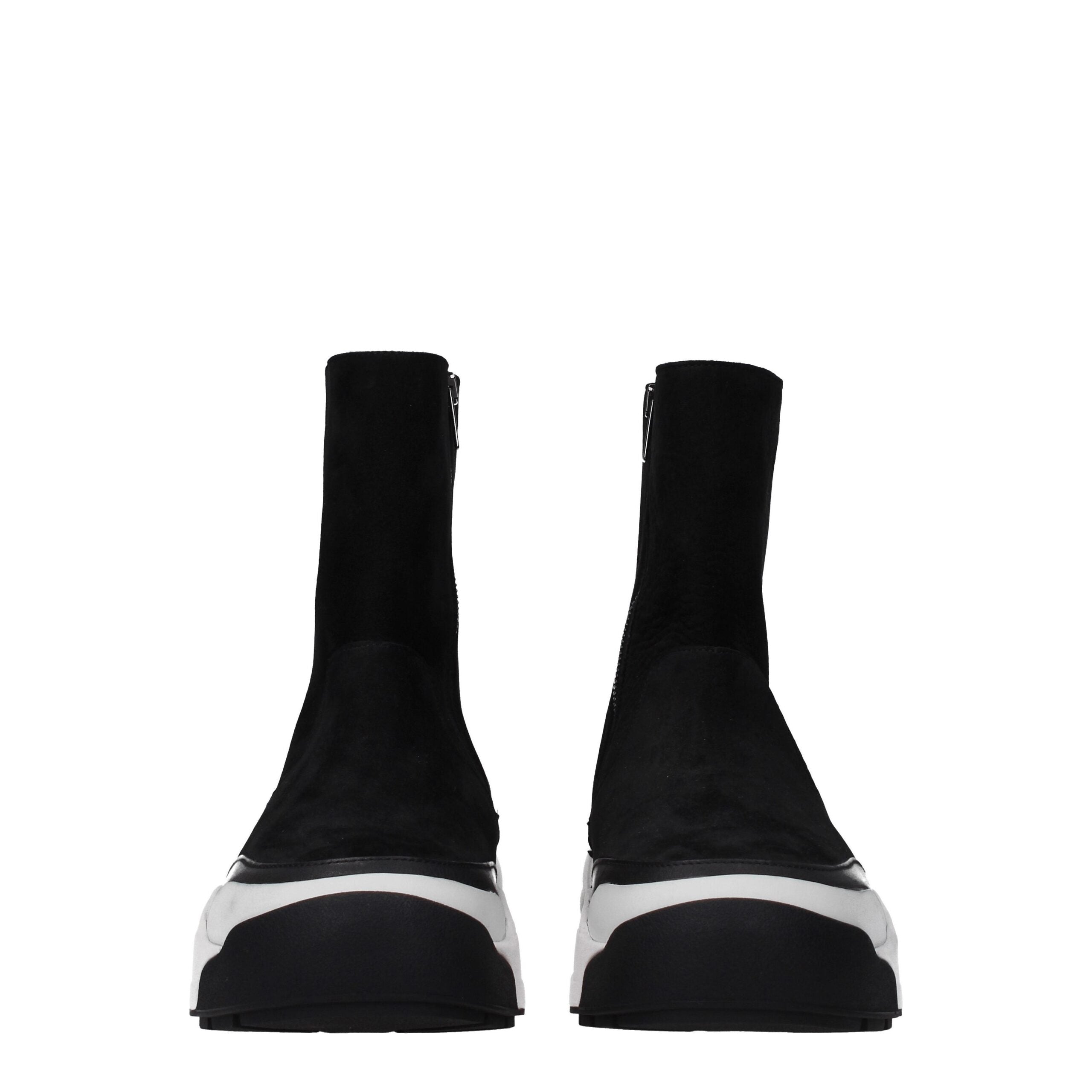 Kenzo Black Leather Ankle Boots
