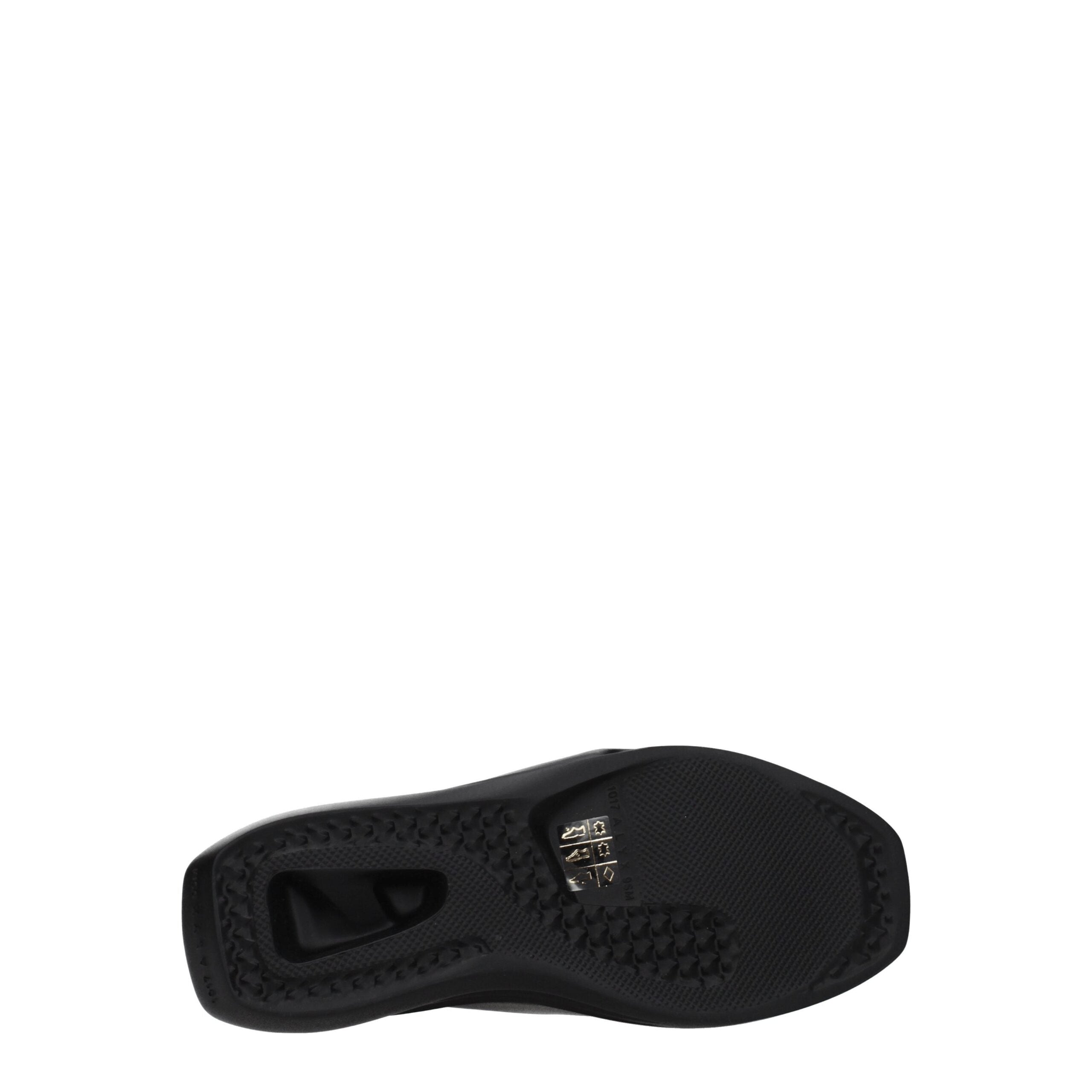 Alyx Black Leather Slippers