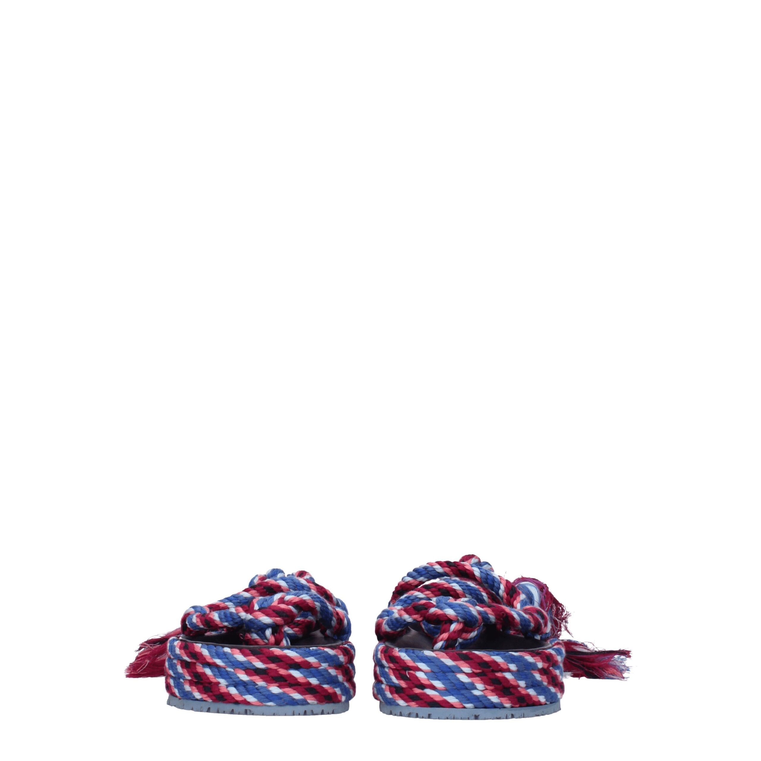 Isabel Marant Blue Fabric Flat Sandals