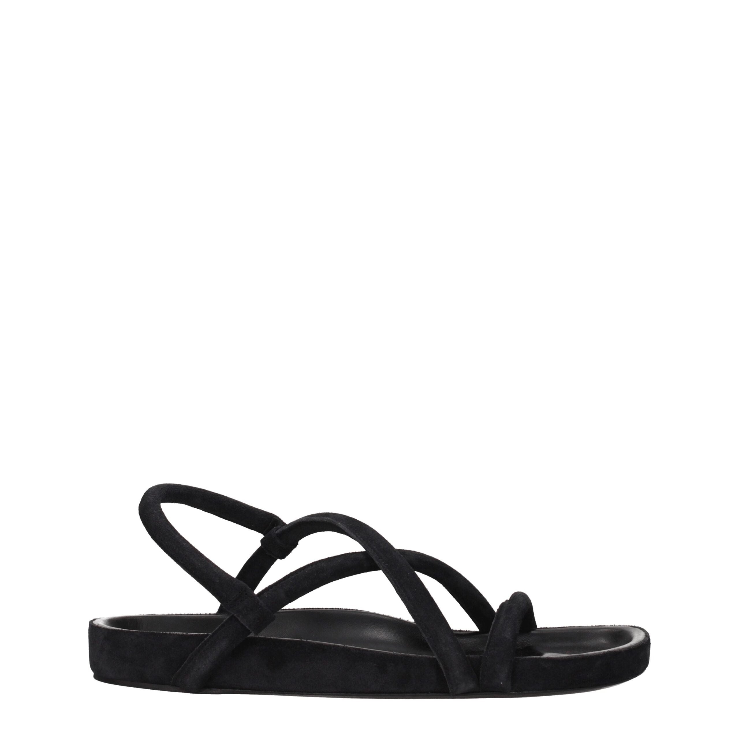 Isabel Marant Black Leather Sandals