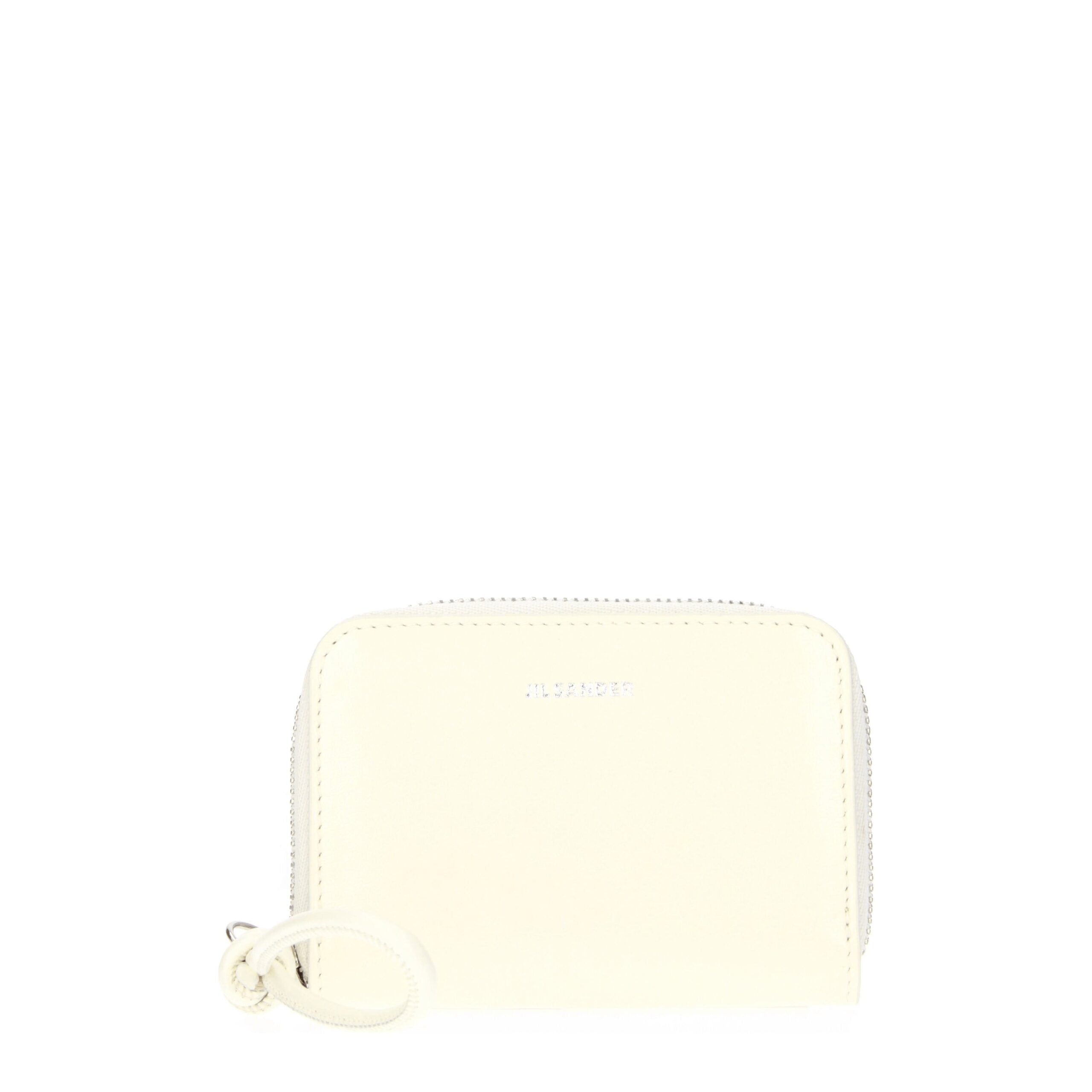 Jil Sander Beige Leather Wallet