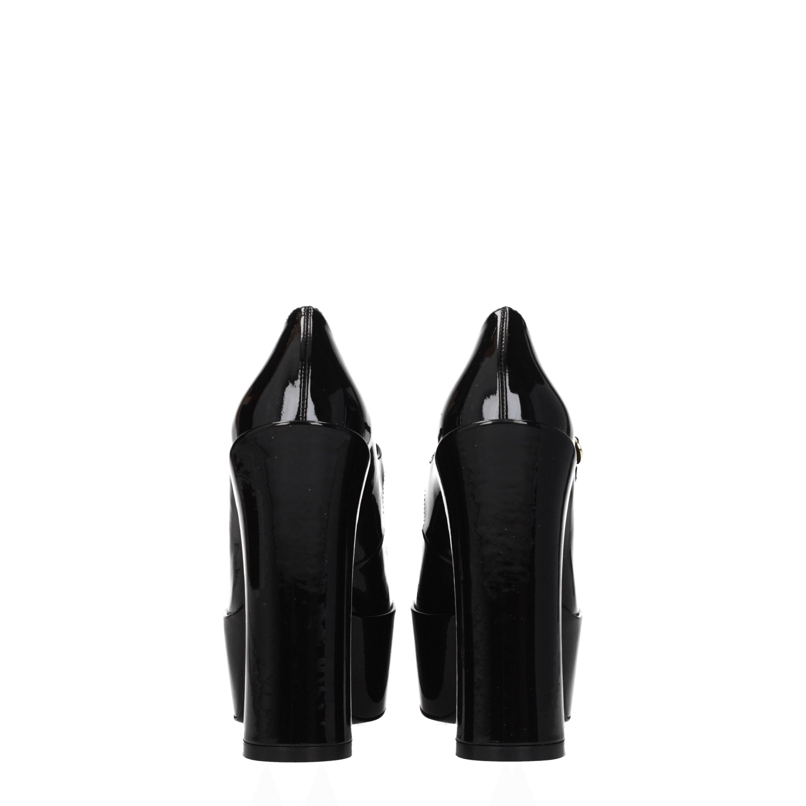 Stuart Weitzman Black Leather Platform Pumps