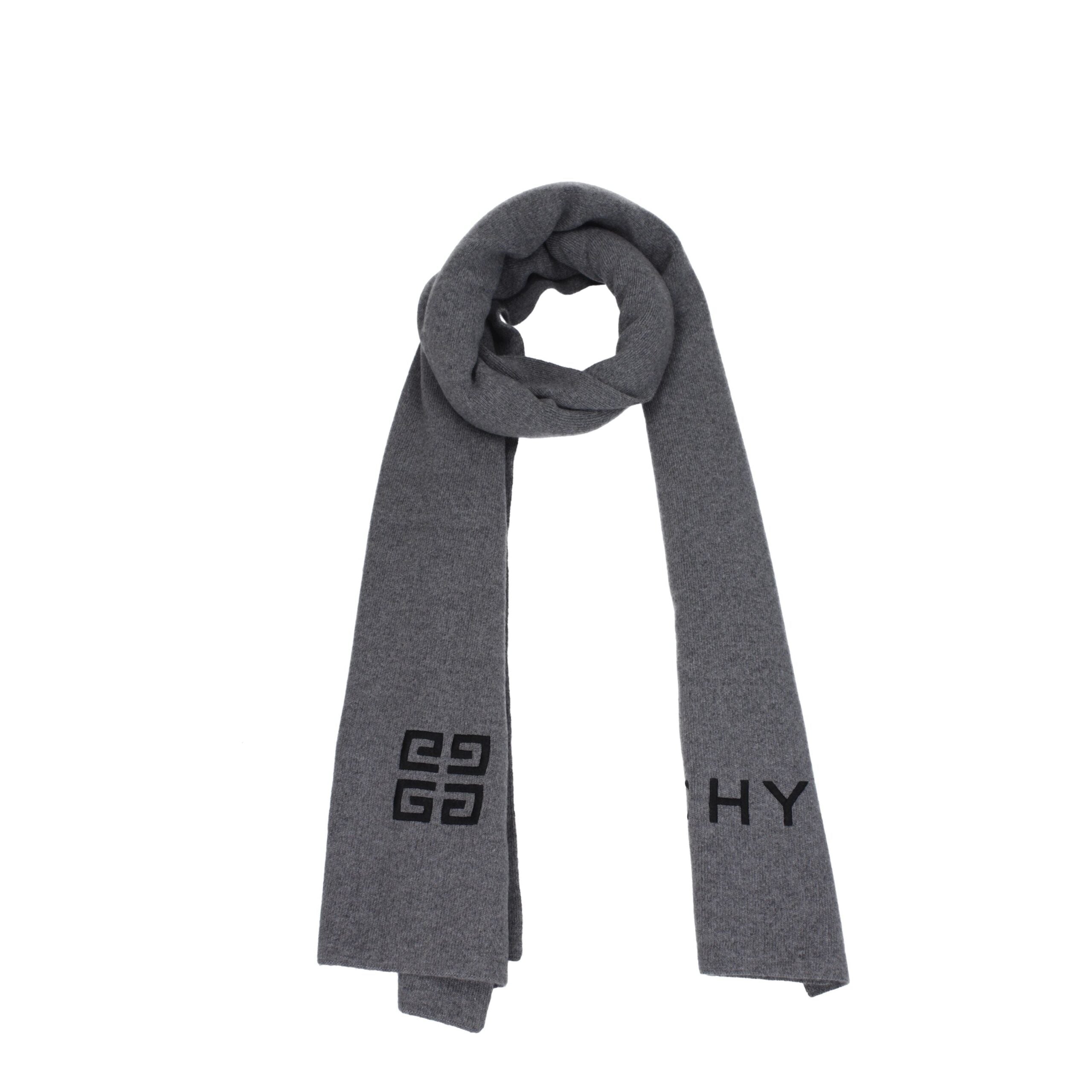 Givenchy Gray Wool Scarf