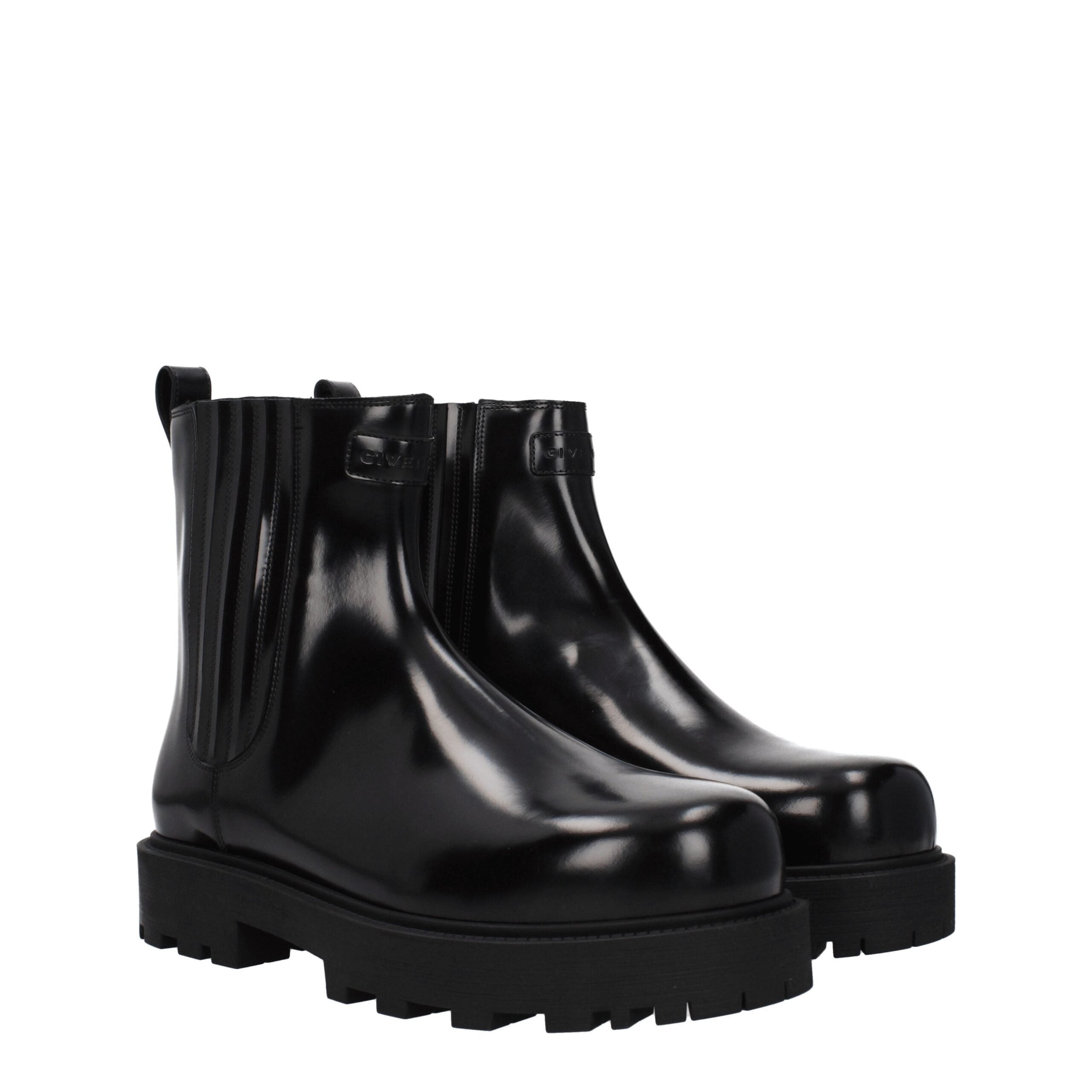Givenchy Black Leather Ankle Boots