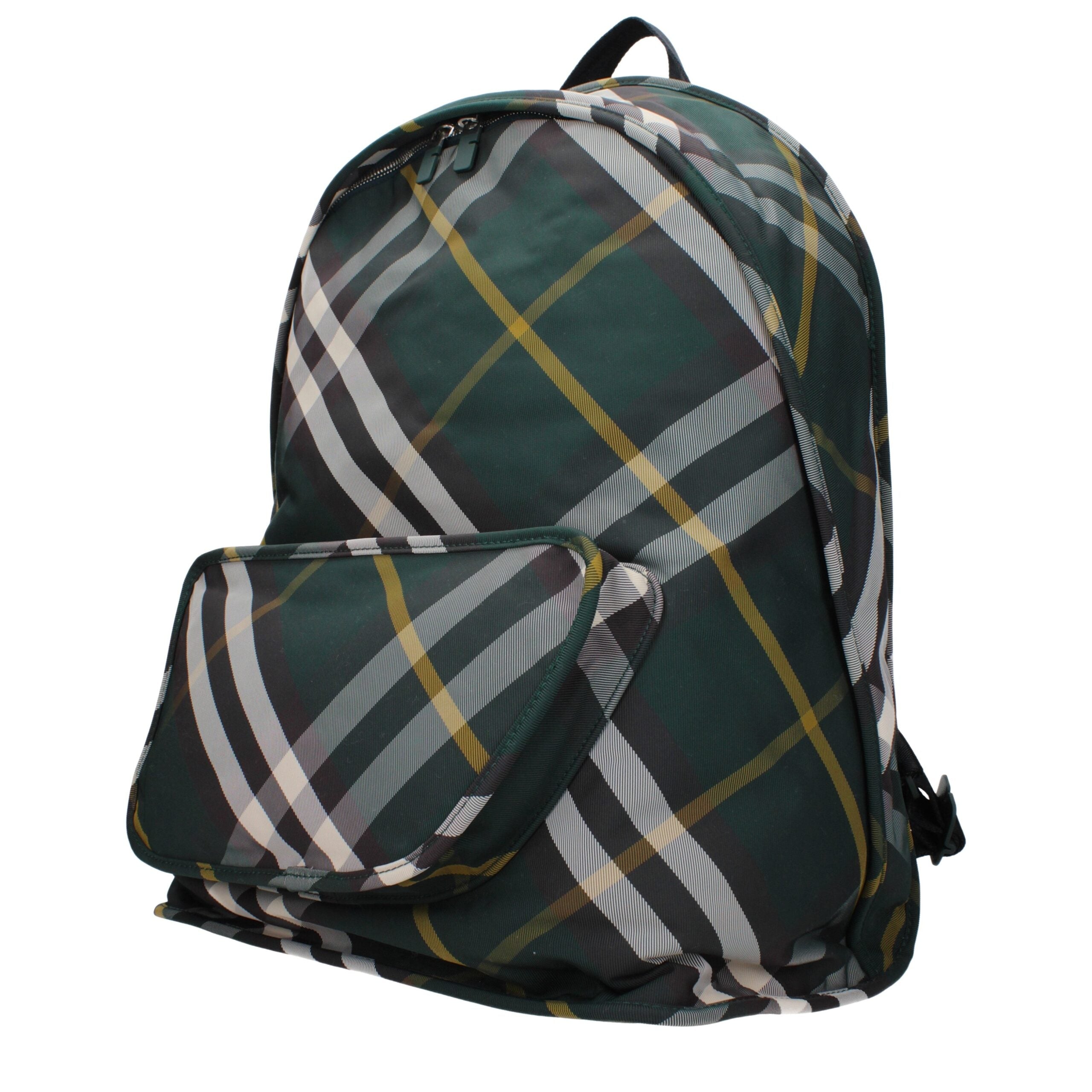 Burberry Green Fabric Backpack