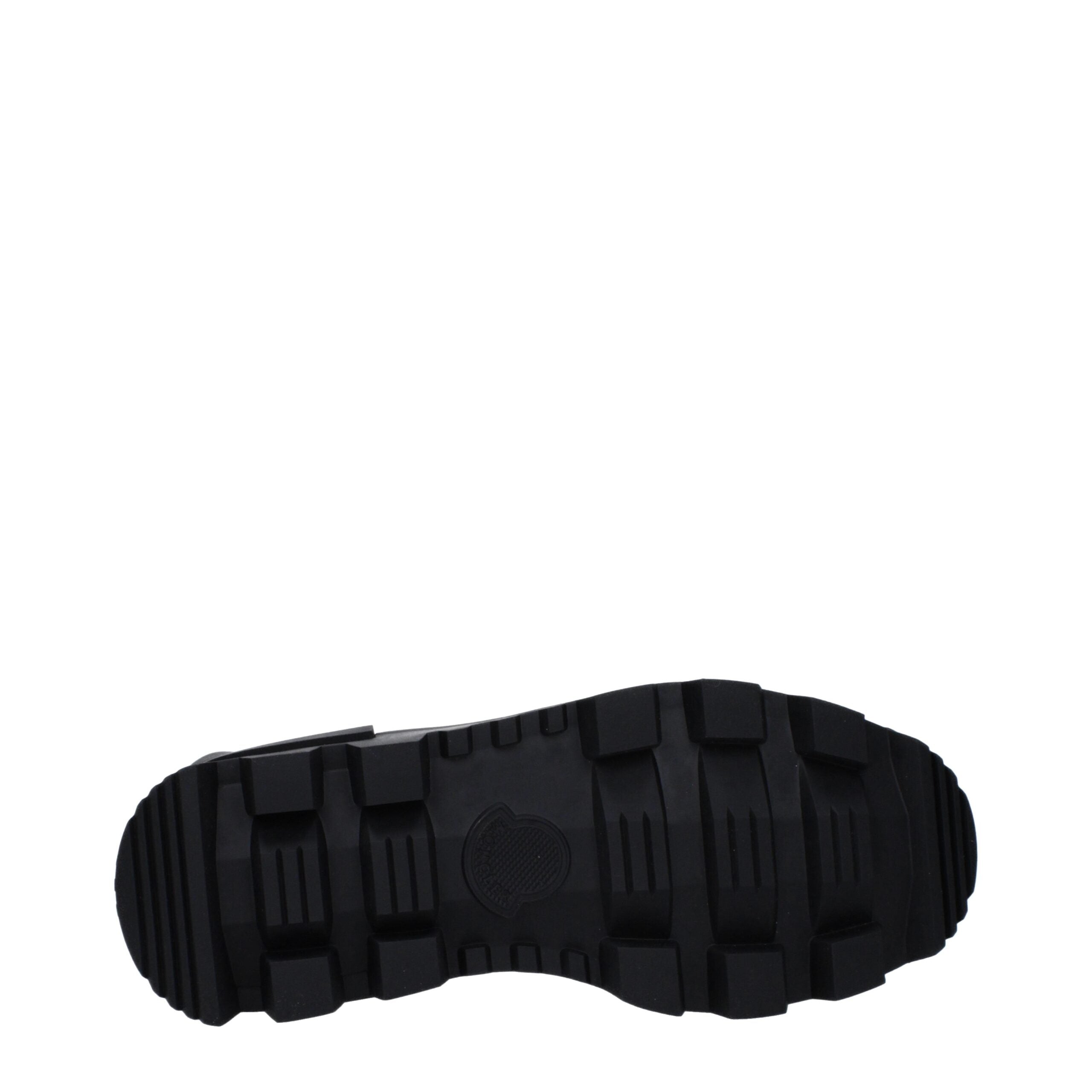 Moncler Black Leather Ankle Boots