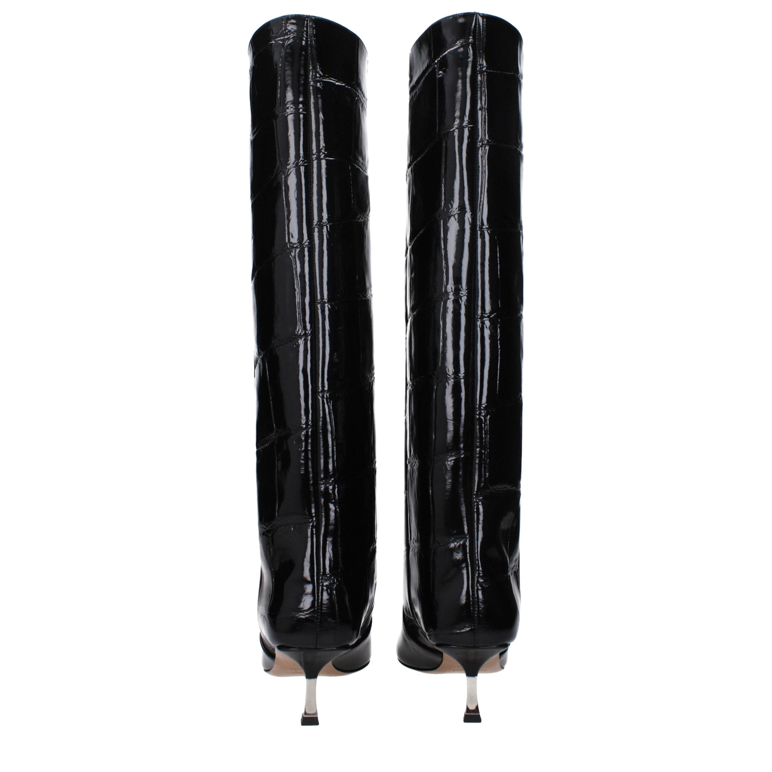 Paris Texas Black Leather Boots