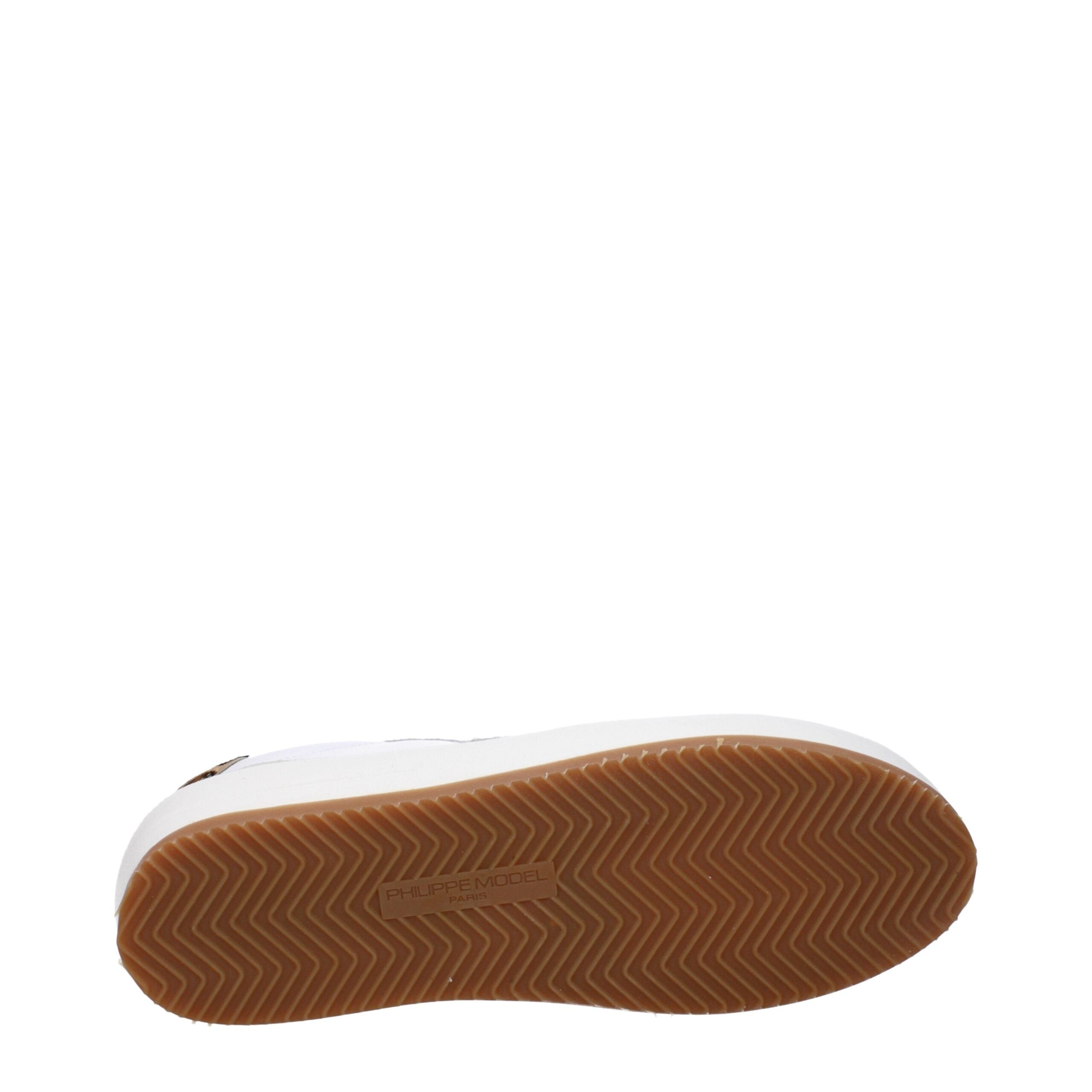 Philippe Model White Leather Low Top Sneakers