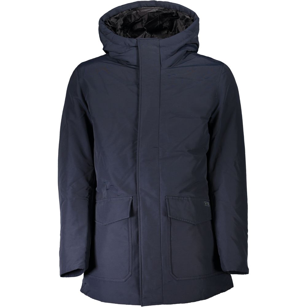 Woolrich Blue Cotton Men Jacket