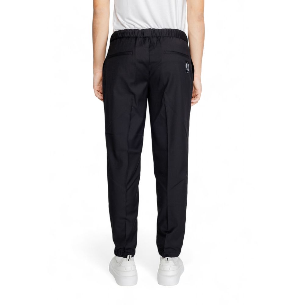 Armani Exchange Black Polyester Athletic Pants