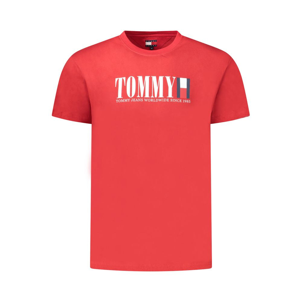 Tommy Hilfiger Red Cotton Men T-Shirt