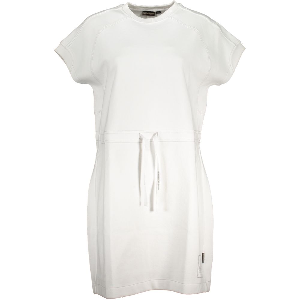 Napapijri White Cotton Casual Dress