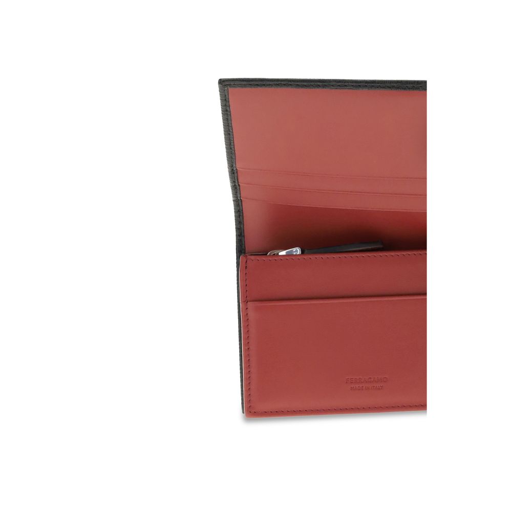Ferragamo Black Leather Wallet