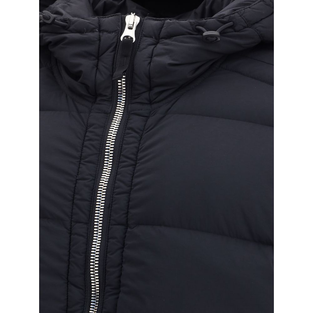 Stone Island Black Polyamide Coat
