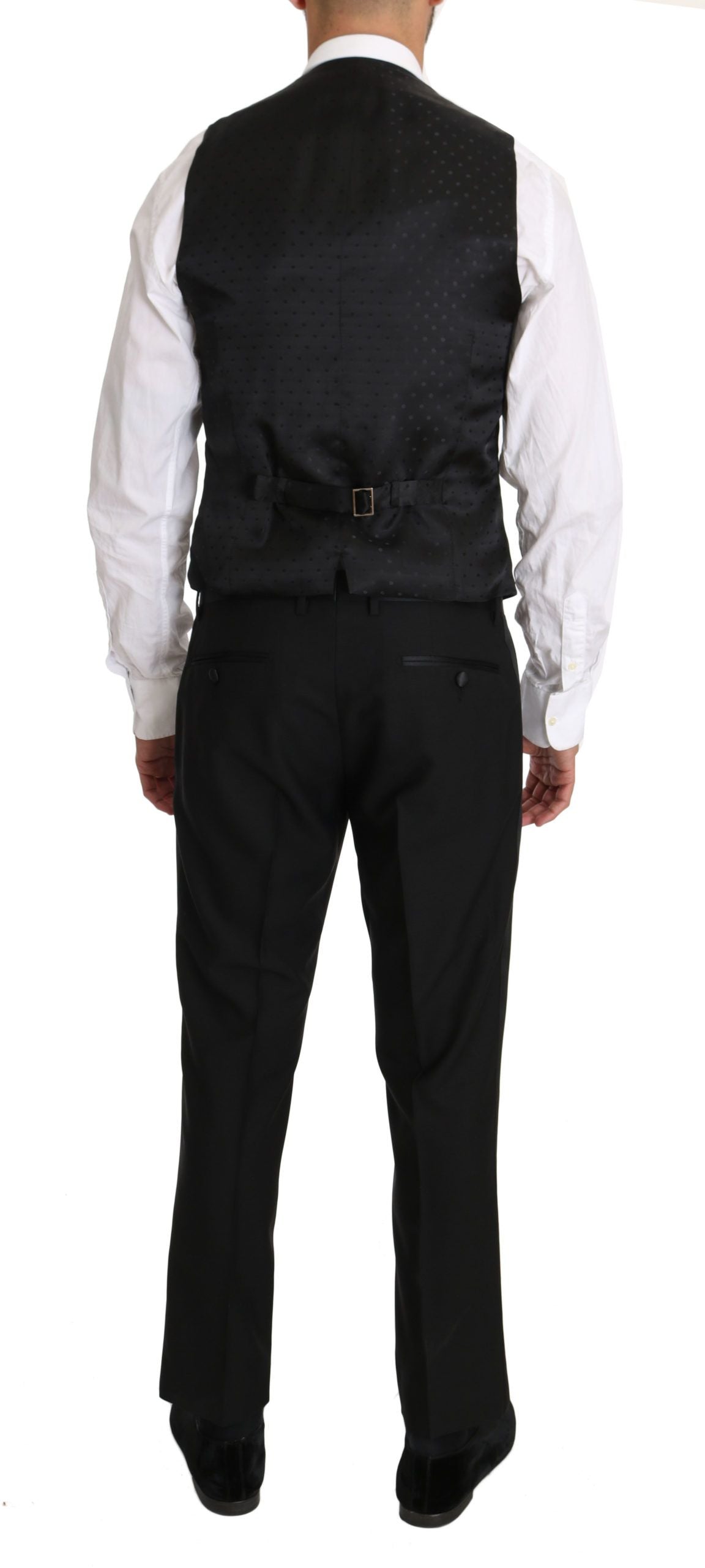 Επίσημο γιλέκο Dolce & Gabbana Sleek Black Slim Fit