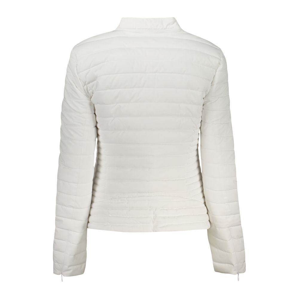 Guess Jeans Bianco Poliuretano Women Jacket