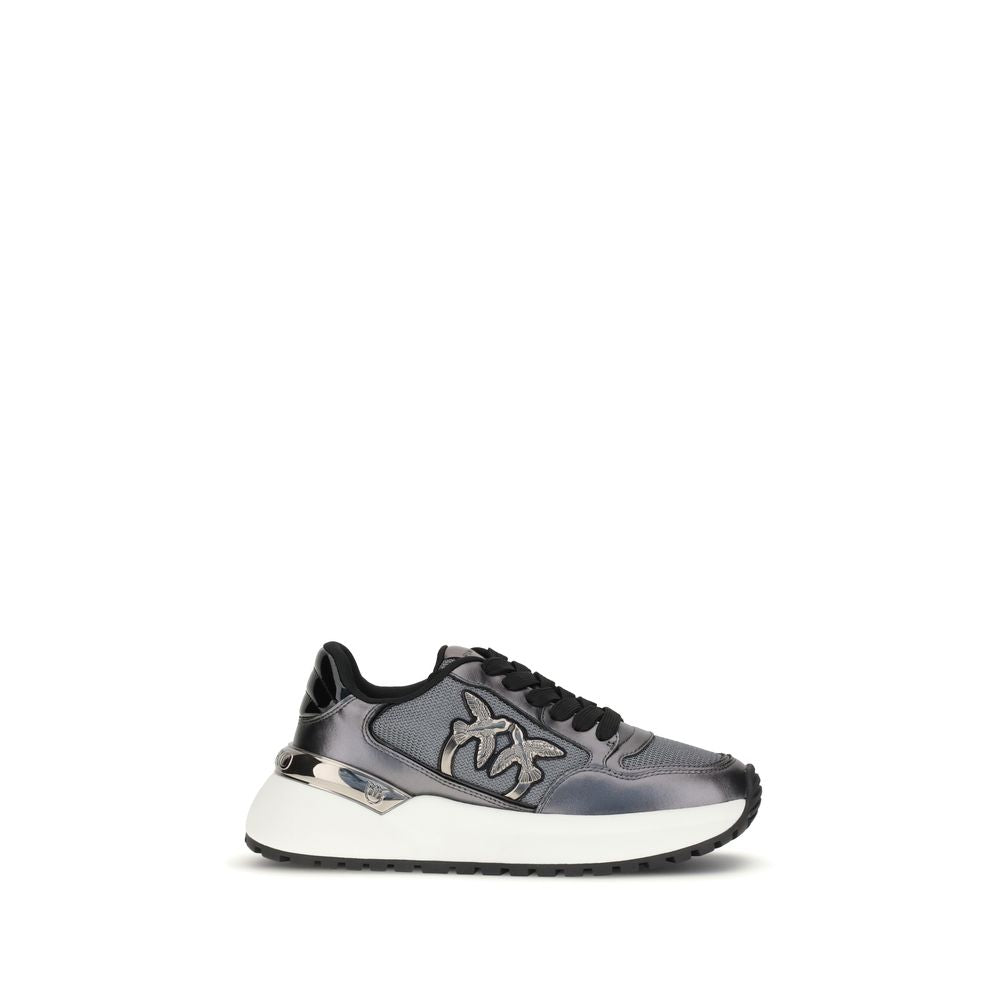 PINKO Gray Polyethylene Chunky Sneakers