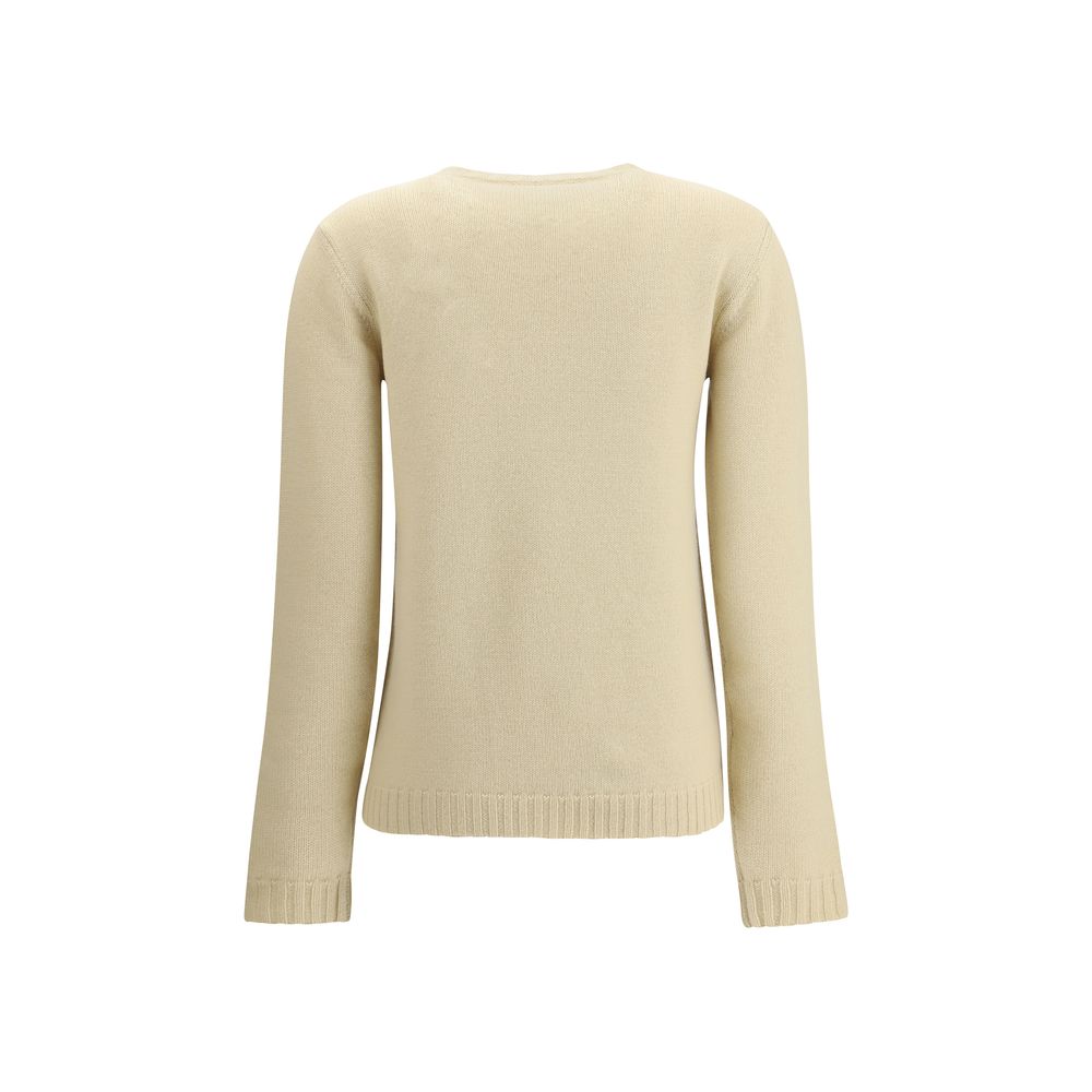 Valentino Beige Fleece Wool Sweatshirt