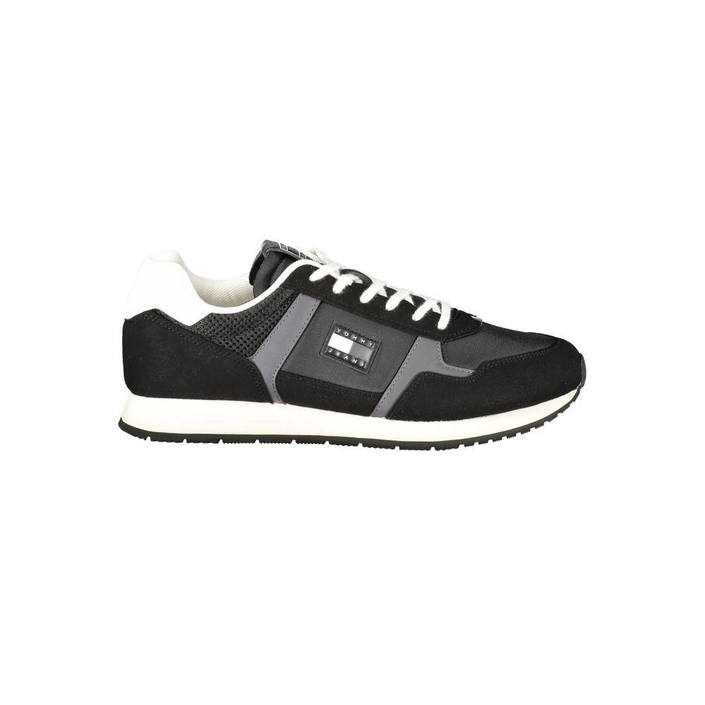 Tommy Hilfiger Black Polyester Men Sneaker