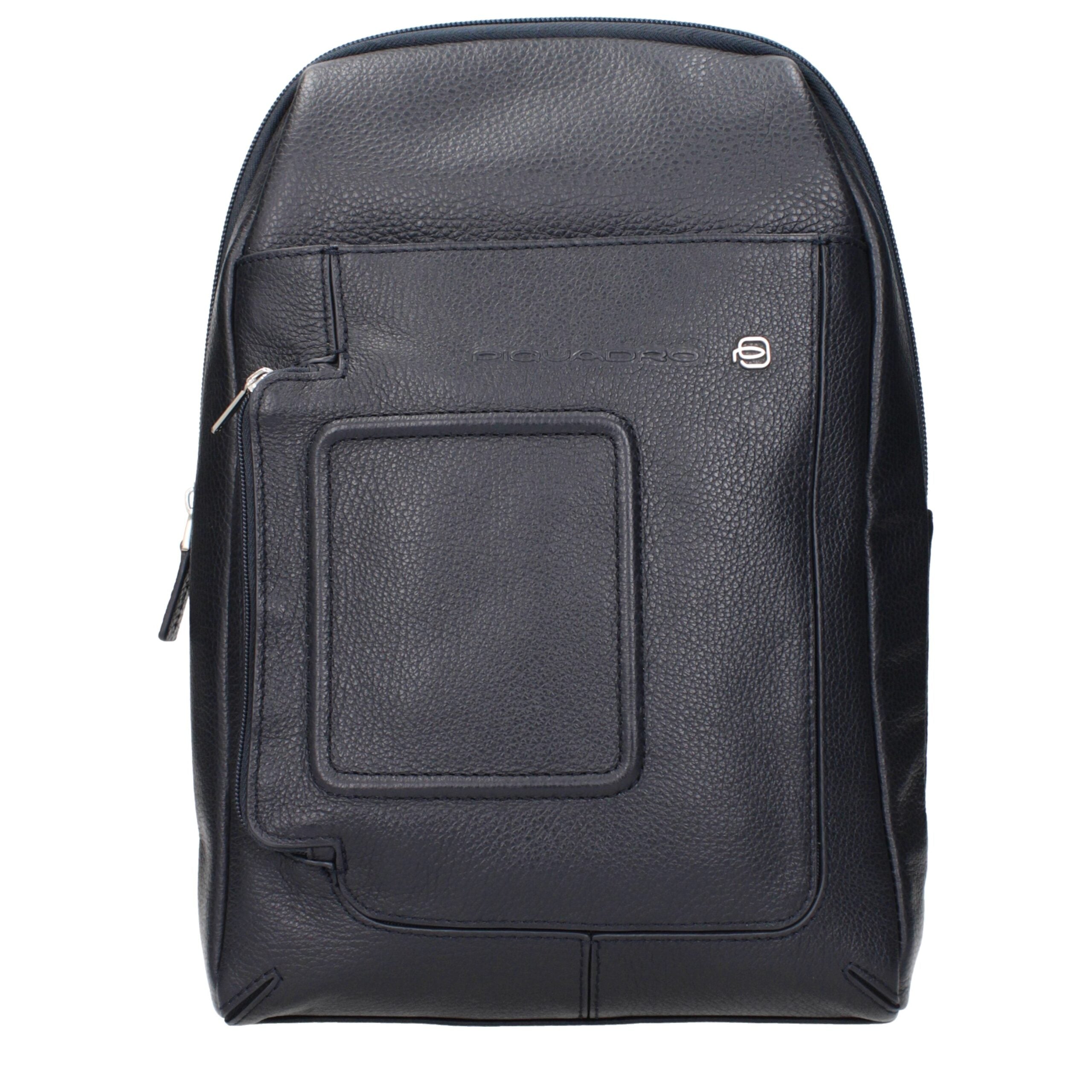 Piquadro Blue Leather Crossbody Bag