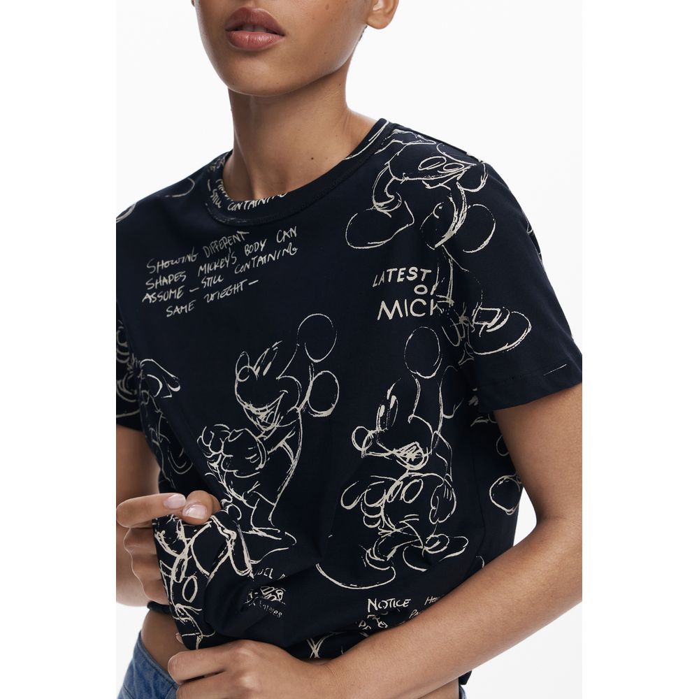 Desigual Black Cotton Women T-Shirt